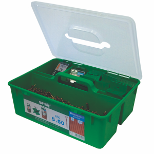 Hnedá skrutka 5×50 A2 nerez SET